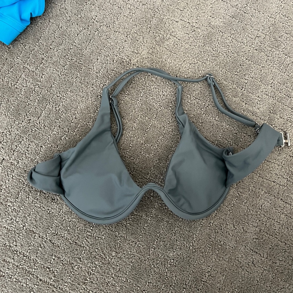 Grey bikini top